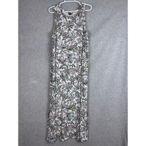 J. Jill Floral Maxi Dress - Green and Purple